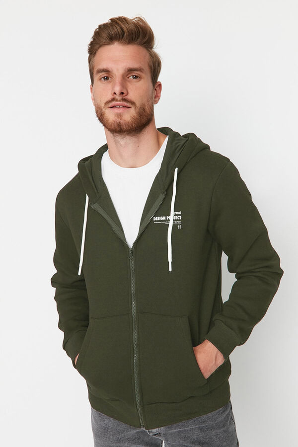 Trendyol Sudadera con capucha kaki