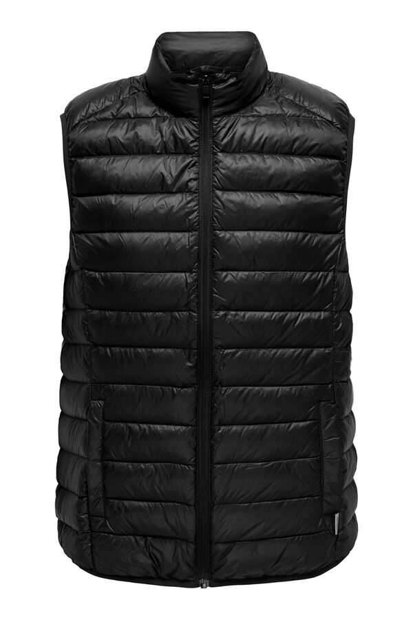 Only & Sons Lightweight puffer gilet black