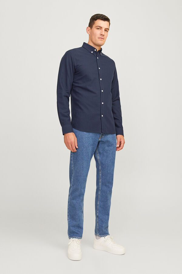 JJ REBEL Long sleeve formal shirt blue