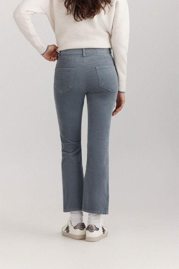 Springfield Pantalone od somota sa zvonastim nogavicama Plava