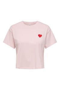 Only Camiseta crop manga corta