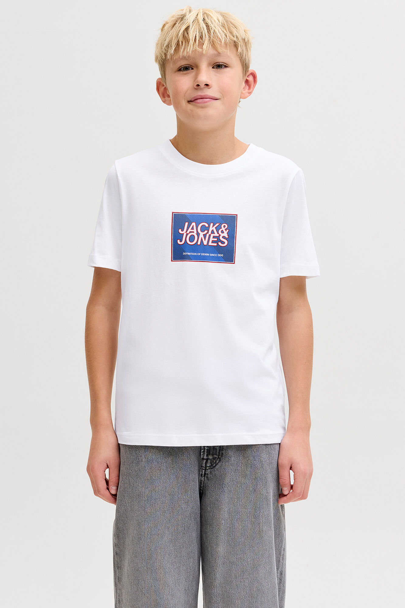 Jack & Jones Junior T-shirt b&aacute;sica logo