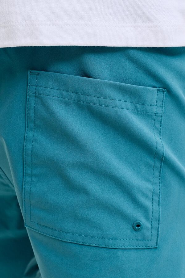 Jack & Jones Junior Ba&ntilde;ador con cintura el&aacute;stica turquesa