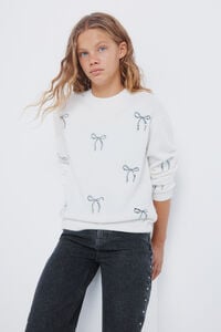 Springfield Kids Džemper sa ma&scaron;nom za devojčice