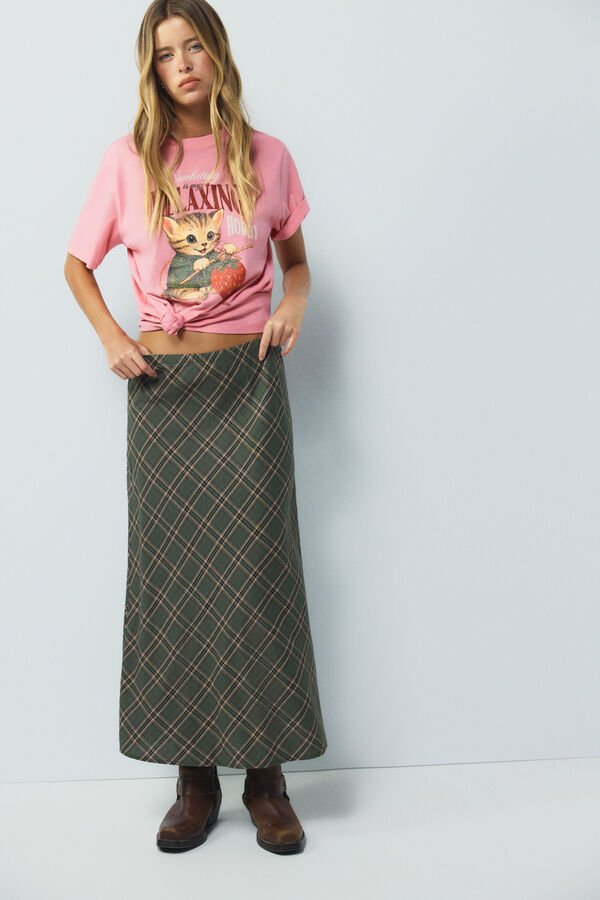 High Spirits Highlands Midi Skirt bege