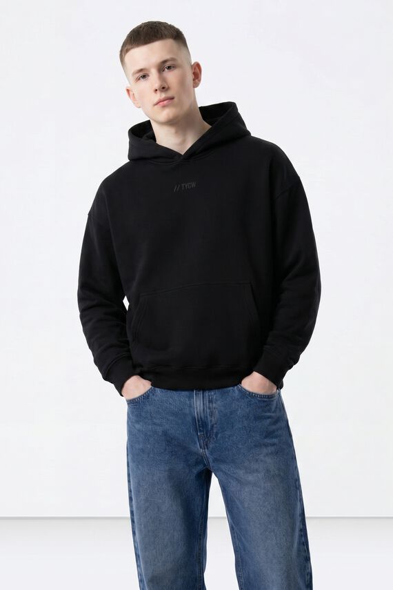 Sudadera capucha estampada