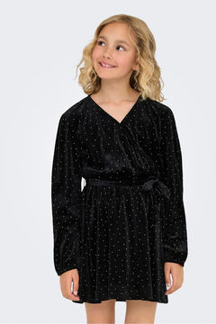 Only Girls Vestido curto com brilhantes
