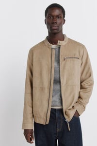 Springfield Suede-effect jacket
