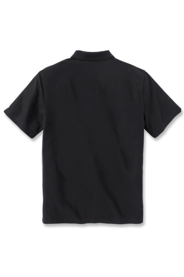 Carhartt Plain pocket polo shirt black
