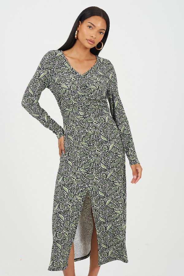 Brave Soul Long print dress Zelena