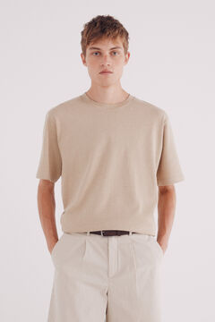Springfield Camiseta texturada beige