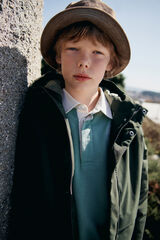 Springfield Kids Sudadera polera niño verde