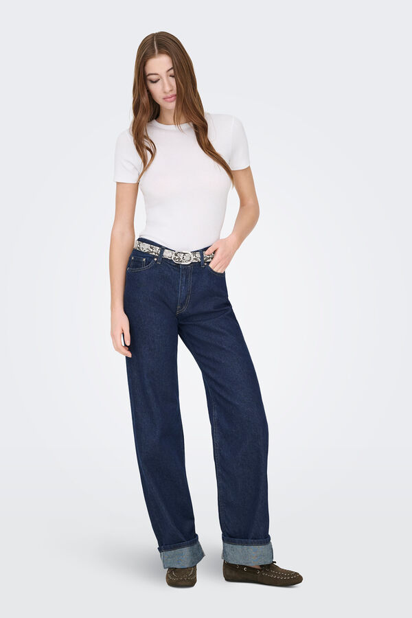 Only Jeans wide azul