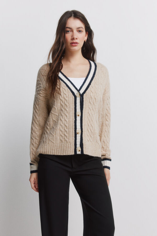 Springfield Straight tailored trousers black