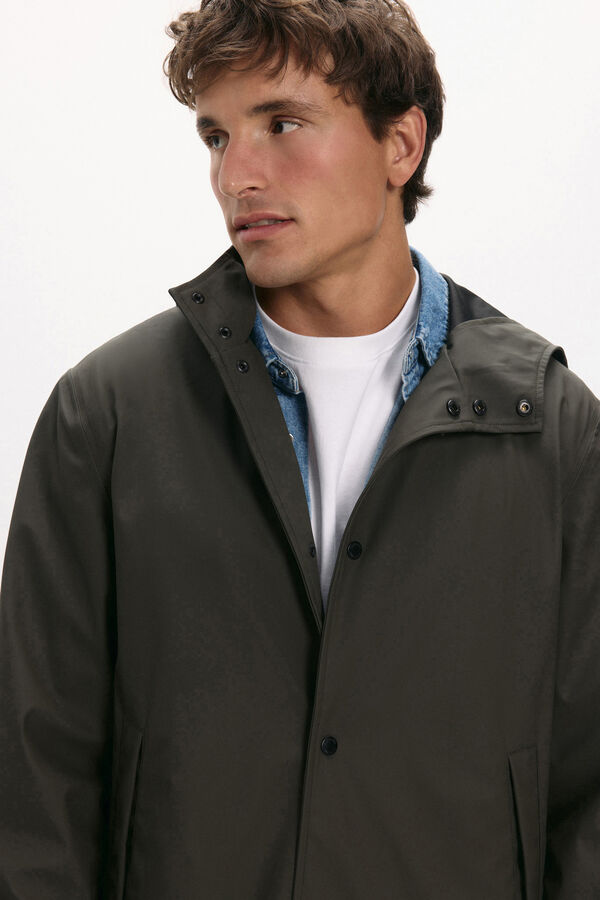 Only & Sons Chubasquero con capucha gris