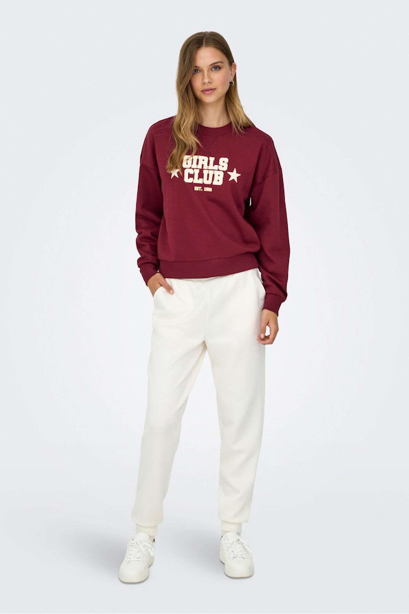 Only Sudadera texto frontal