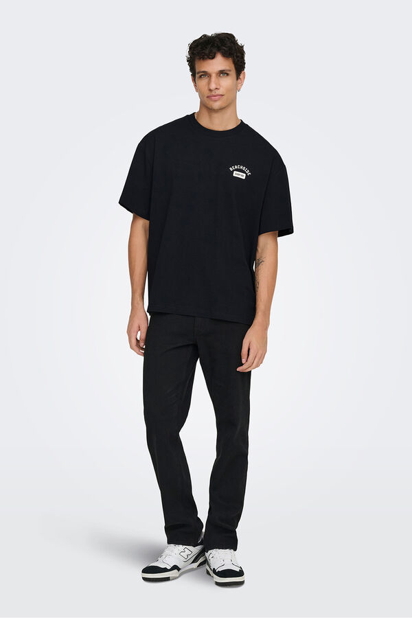 Only & Sons Short-sleeved T-shirt black