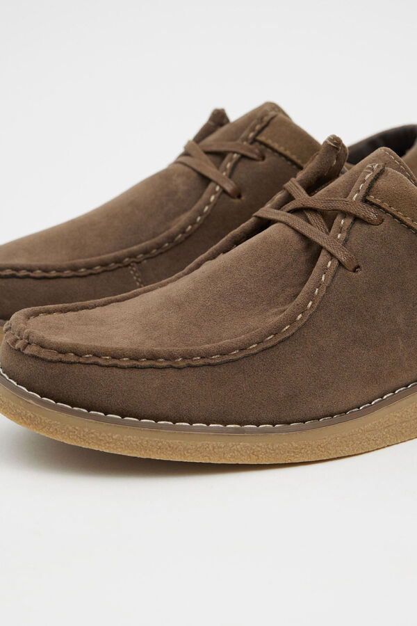 Springfield Classic sports shoes with seams brown
