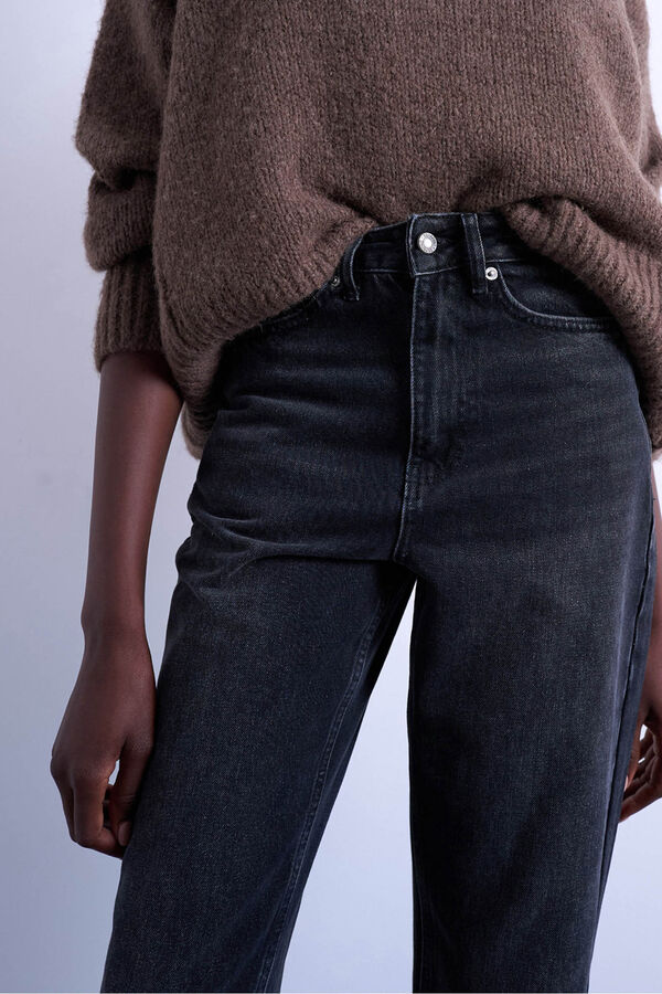 Topshop Jeans de tiro bajo negro