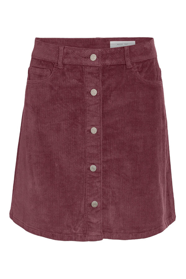 Noisy May Corduroy buttons corduroy miniskirt Ljubičasta