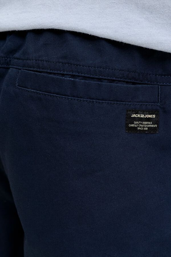 Jack & Jones Bermuda jogger de algod&oacute;n azul