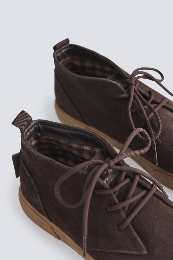Springfield Leather lace-up boot brown