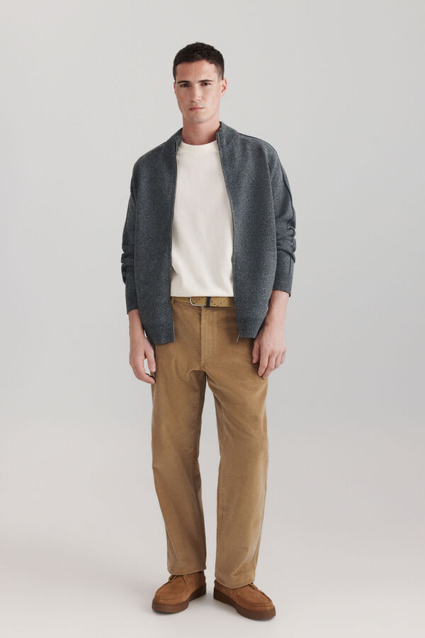 Springfield Zip fastening cardigan grey