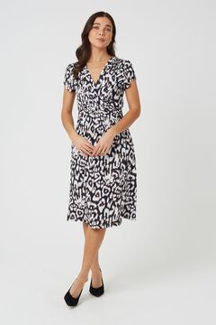 Brave Soul Vestido con estampado leopardo