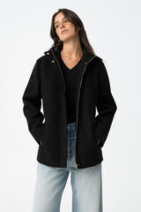 Tiffosi Short coat with hood black