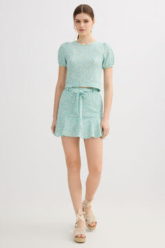 Inside Falda pantal&oacute;n con volantes