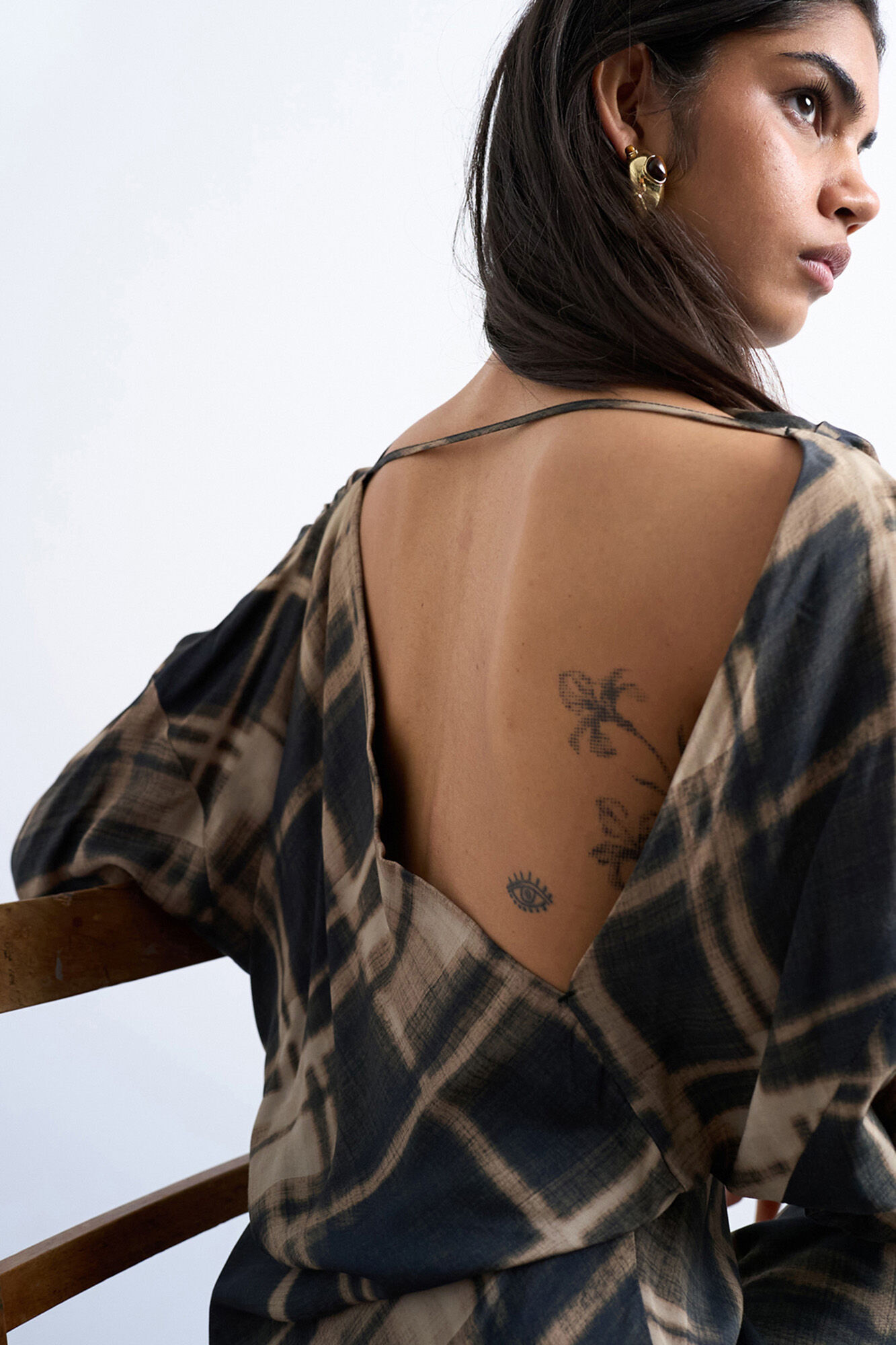 Topshop Vestido curto de manga comprida