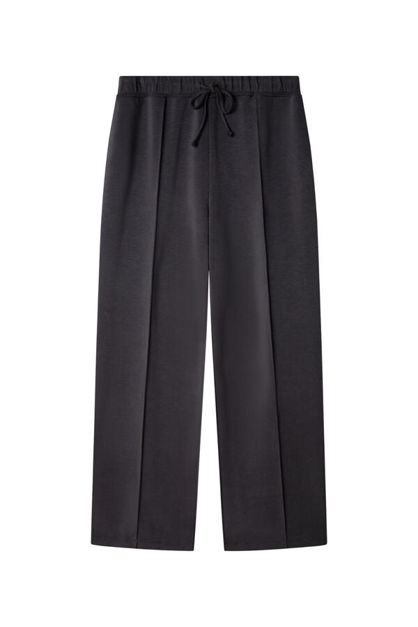 Springfield Cal&ccedil;a desportiva wide leg soft touch cinzento
