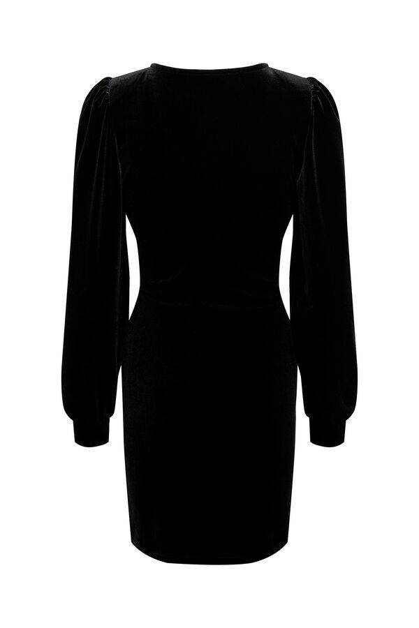 Springfield Short velvet dress black