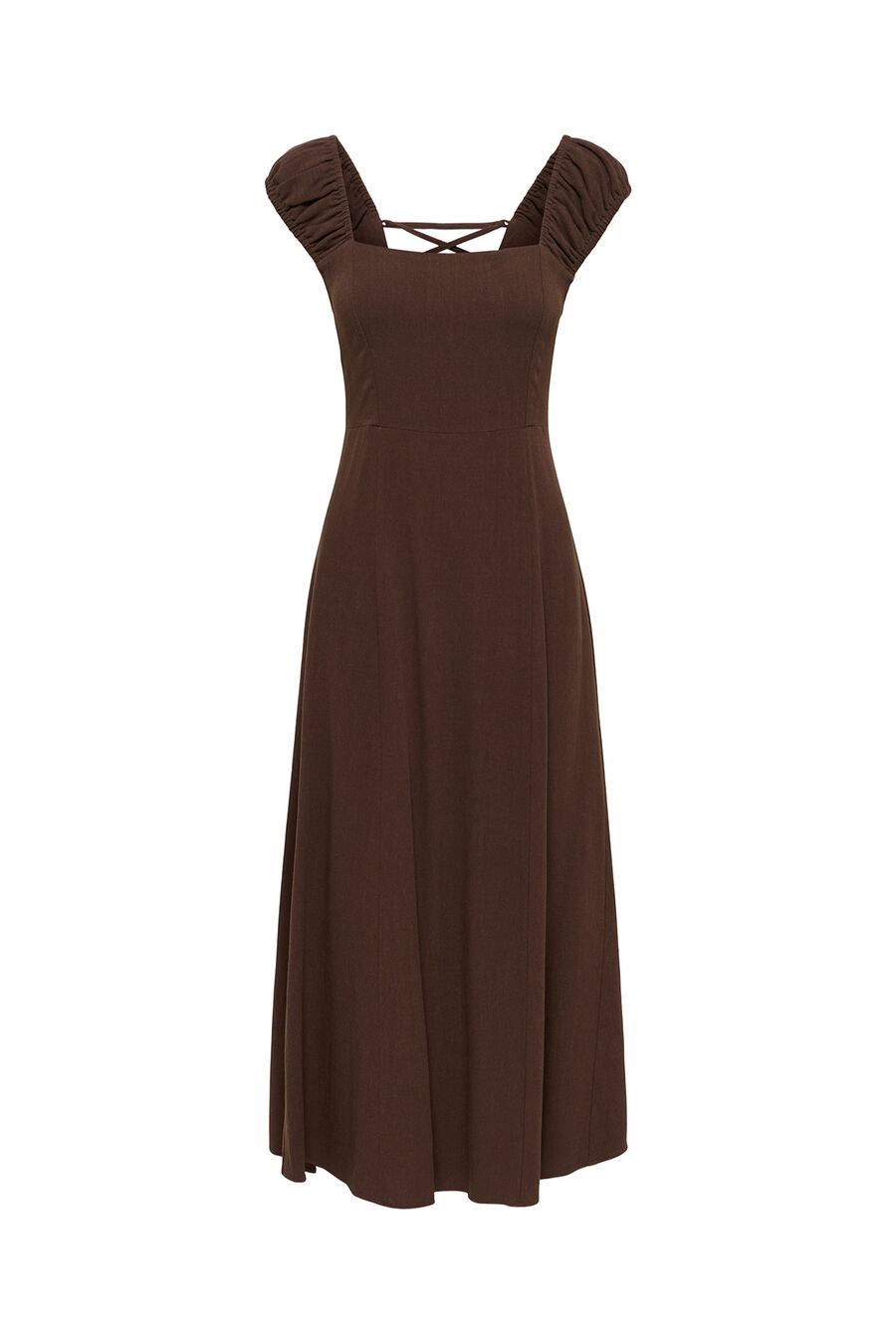 Vestido largo de lino