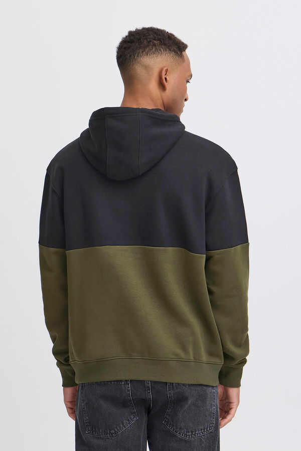 Blend Sudadera bicolor kaki