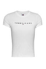 Springfield Damen-T-Shirt Tommy Jeans blanco
