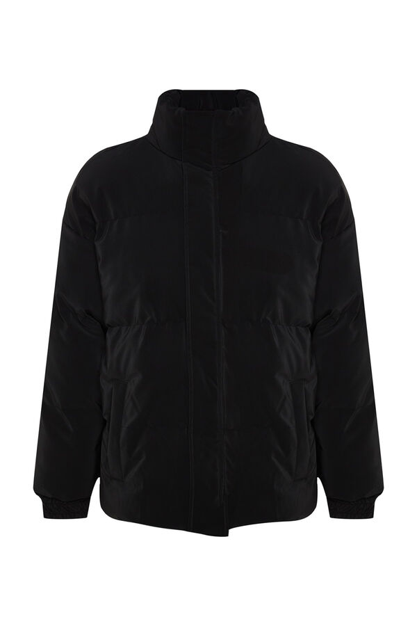 Trendyol Classic wool blend coat black