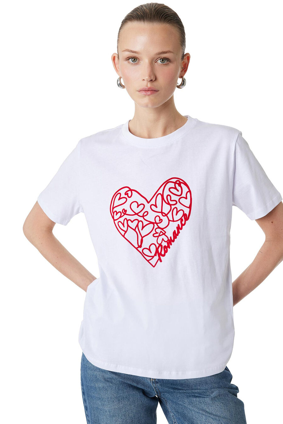 Camiseta manga corta estampada