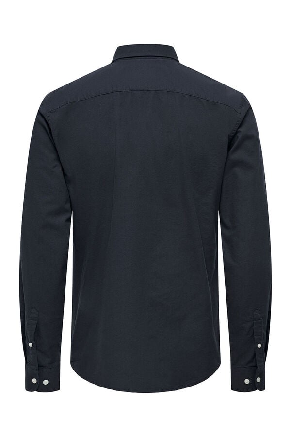 Springfield Long-sleeved Oxford shirt navy