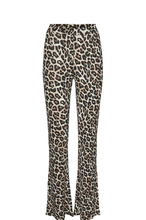 Noisy May Ribbed trousers grey