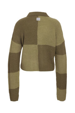 Noisy May casaco de malha com fecho-&eacute;clair