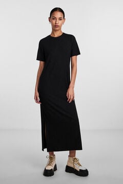 Springfield Midi-Kleid kurze Ärmel schwarz