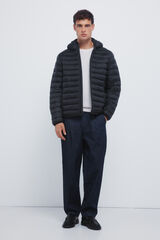 Springfield Chaqueta acolchada capucha negro