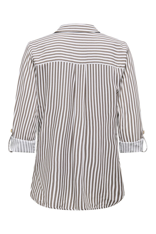 Only Striped front pockets shirt blue