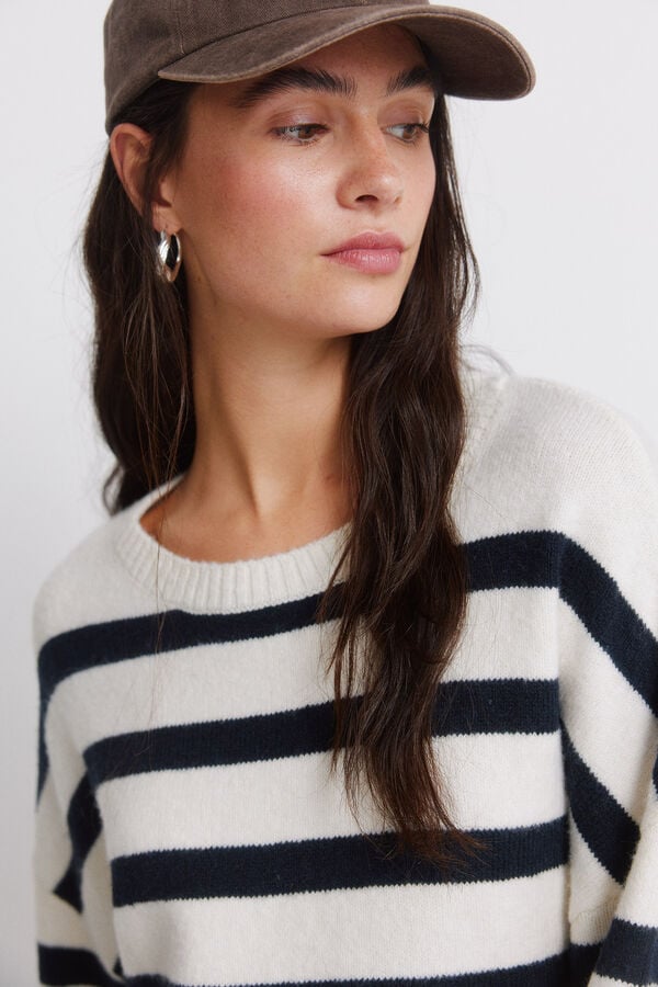 Springfield Dropped shoulder jumper brown