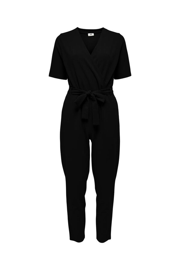 JDY Macac&atilde;o manga curta e cal&ccedil;a comprida preto