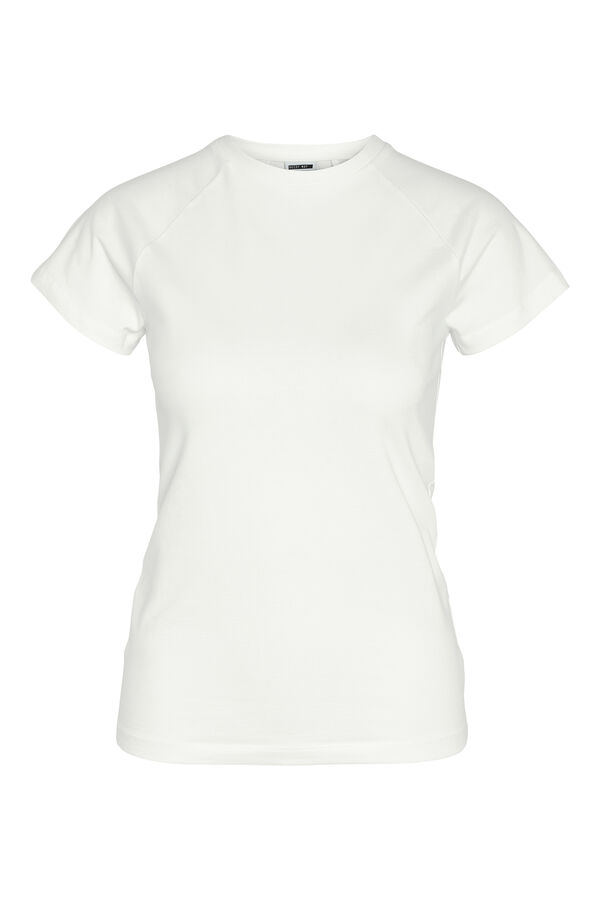 Springfield T-Shirt mit kurzen Ärmeln blanco