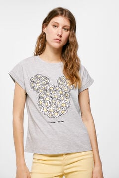Springfield T-shirt Mickey Marguerites gris