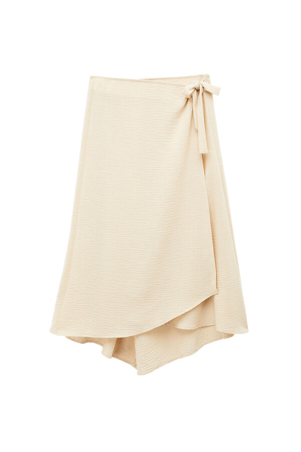 Koton Wrap midi skirt grey