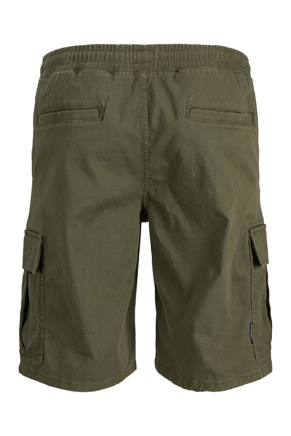 Jack & Jones Relaxed fit cargo Bermuda shorts green